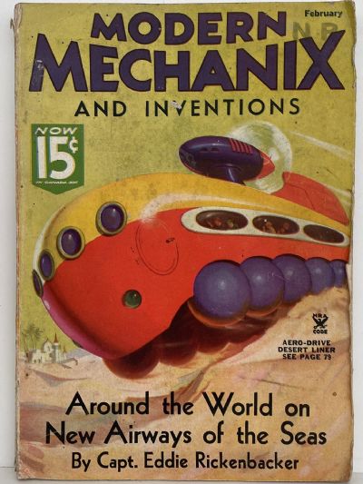 VINTAGE MAGAZINE: Modern Mechanix and Inventions - Vol 13, No. 4 - February 1935 