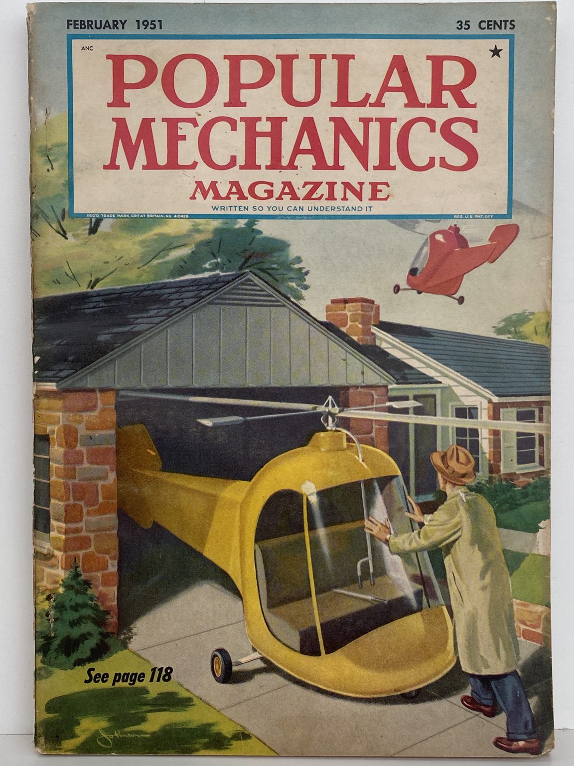 VINTAGE MAGAZINE: Popular Mechanics - Vol. 95, No. 2 - February 1951