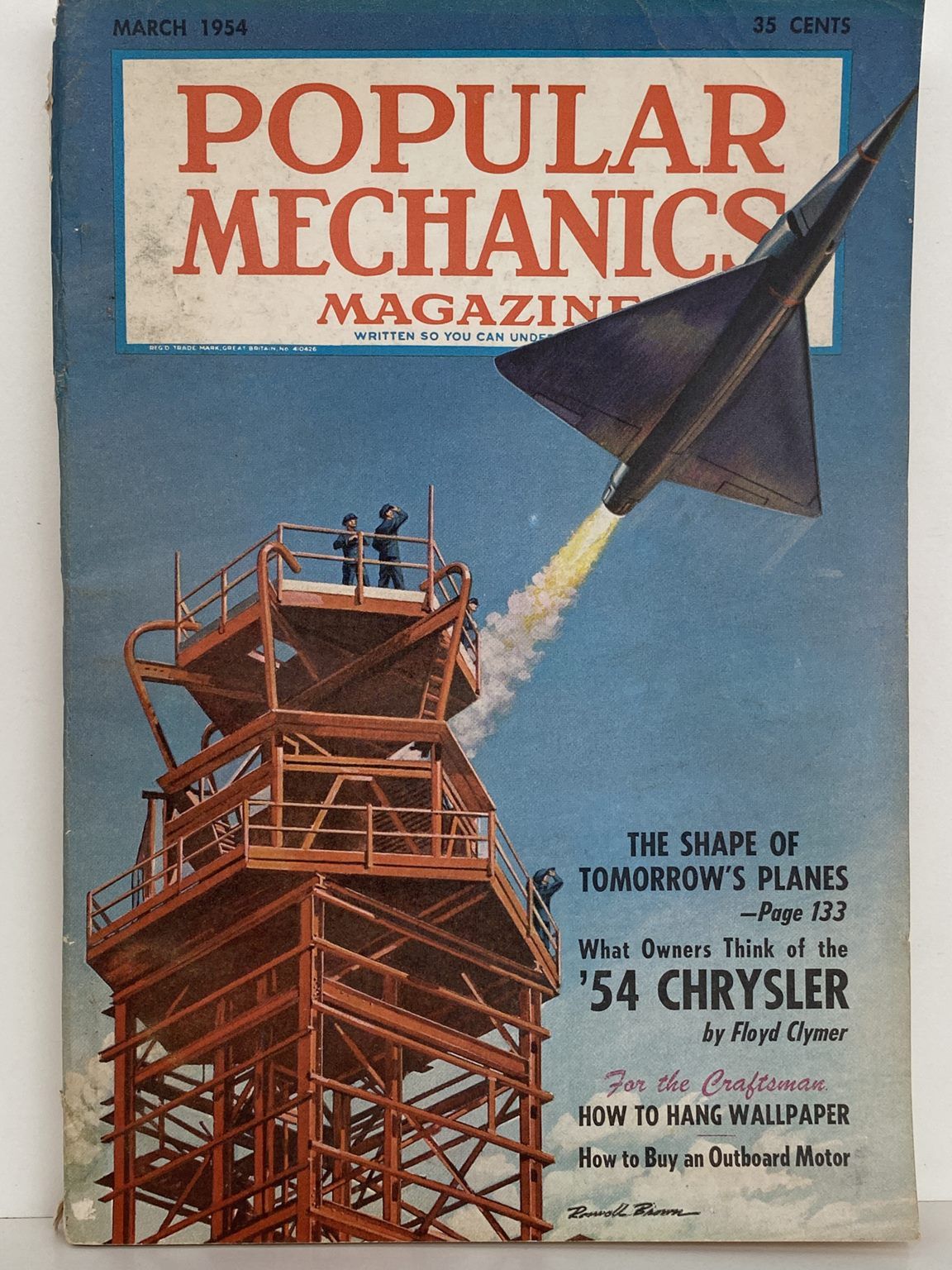 VINTAGE MAGAZINE: Popular Mechanics - Vol. 101, No. 3 - March 1954