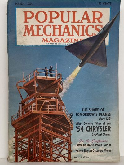 VINTAGE MAGAZINE: Popular Mechanics - Vol. 101, No. 3 - March 1954 