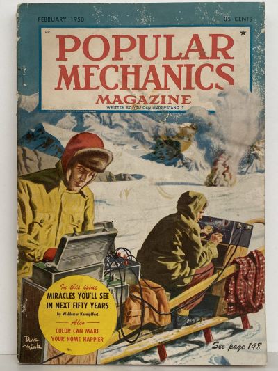 VINTAGE MAGAZINE: Popular Mechanics - Vol. 93, No. 3 - February 1950 
