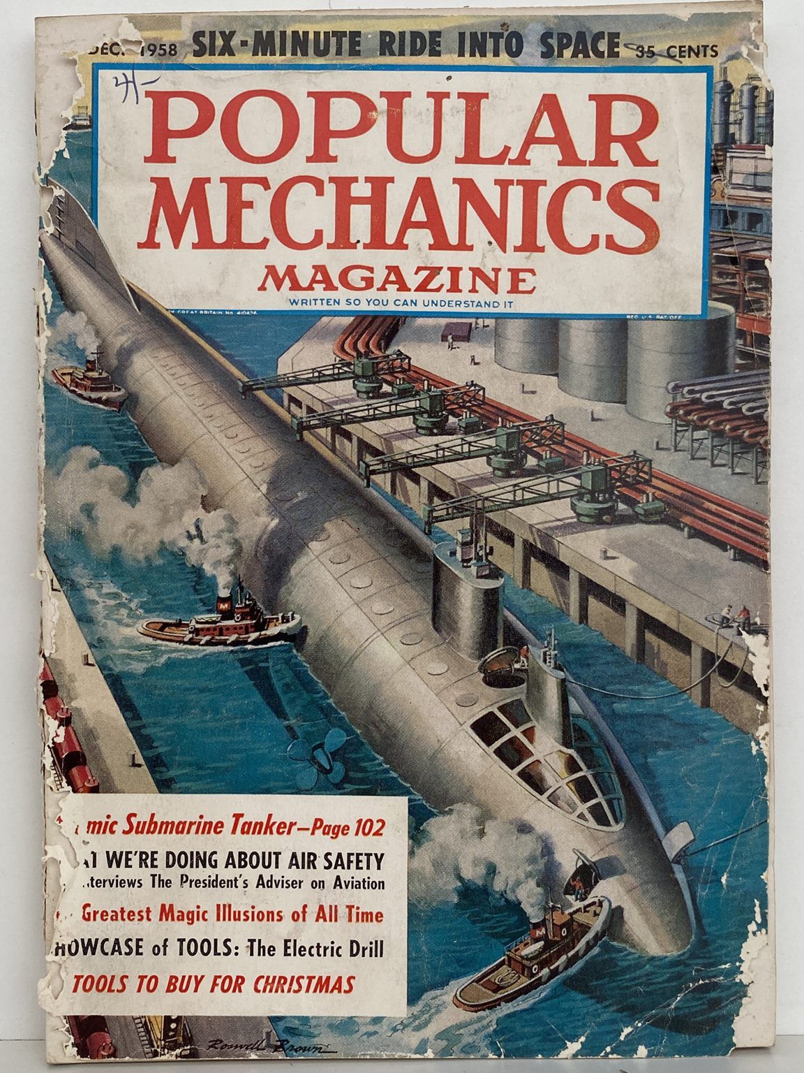 VINTAGE MAGAZINE: Popular Mechanics - Vol. 110, No. 6 - December 1958