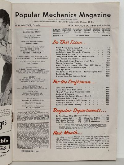 VINTAGE MAGAZINE: Popular Mechanics - Vol. 110, No. 6 - December 1958