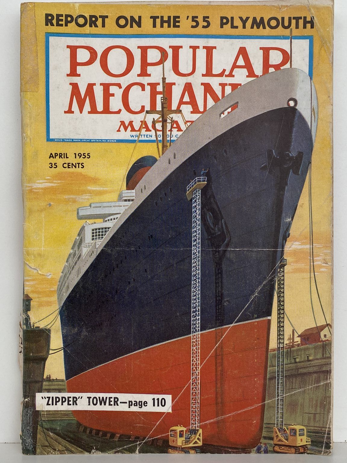 VINTAGE MAGAZINE: Popular Mechanics - Vol. 103, No. 4 - April 1955