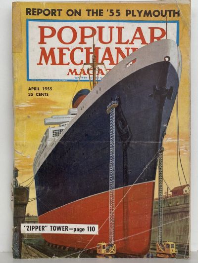VINTAGE MAGAZINE: Popular Mechanics - Vol. 103, No. 4 - April 1955 