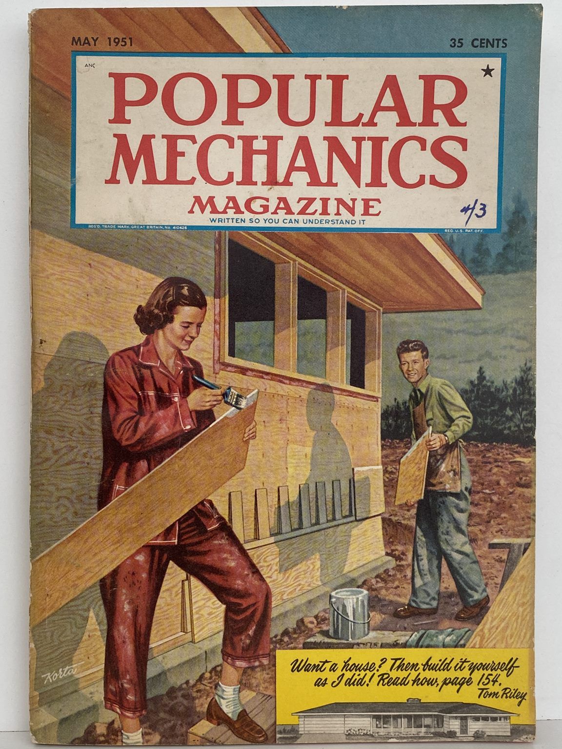 VINTAGE MAGAZINE: Popular Mechanics - Vol. 95, No. 5 - May 1951