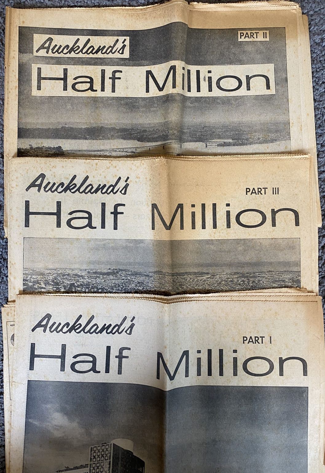 OLD NEWSPAPER: New Zealand Herald, June 1964 - Auckland's Half Million - Parts 1,2,3