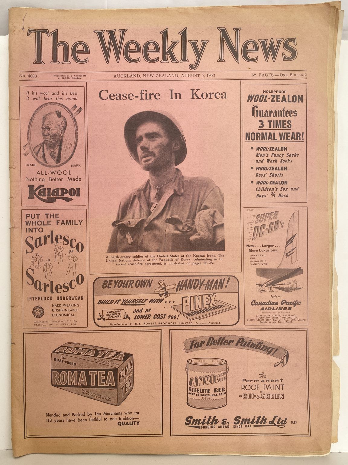 OLD NEWSPAPER: The Weekly News - 5 August 1953