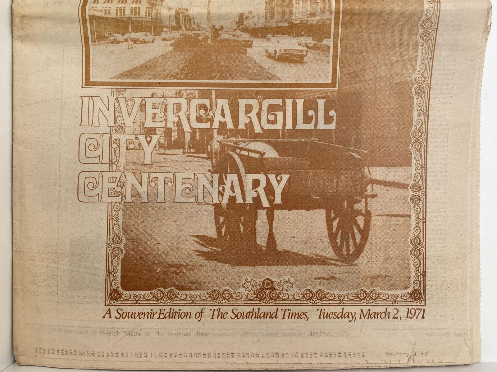 OLD NEWSPAPER: The Southland Times, 2 March 1971 - Invercargill City Centenary