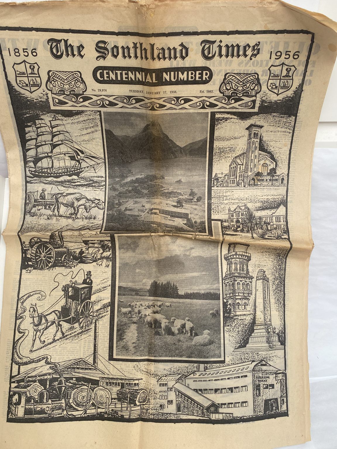 OLD NEWSPAPER: The Southland Times 1856-1956 Centennial edition