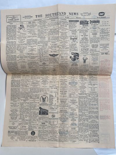 OLD NEWSPAPER: The Southland News, 3 February 1968 - The very last edition