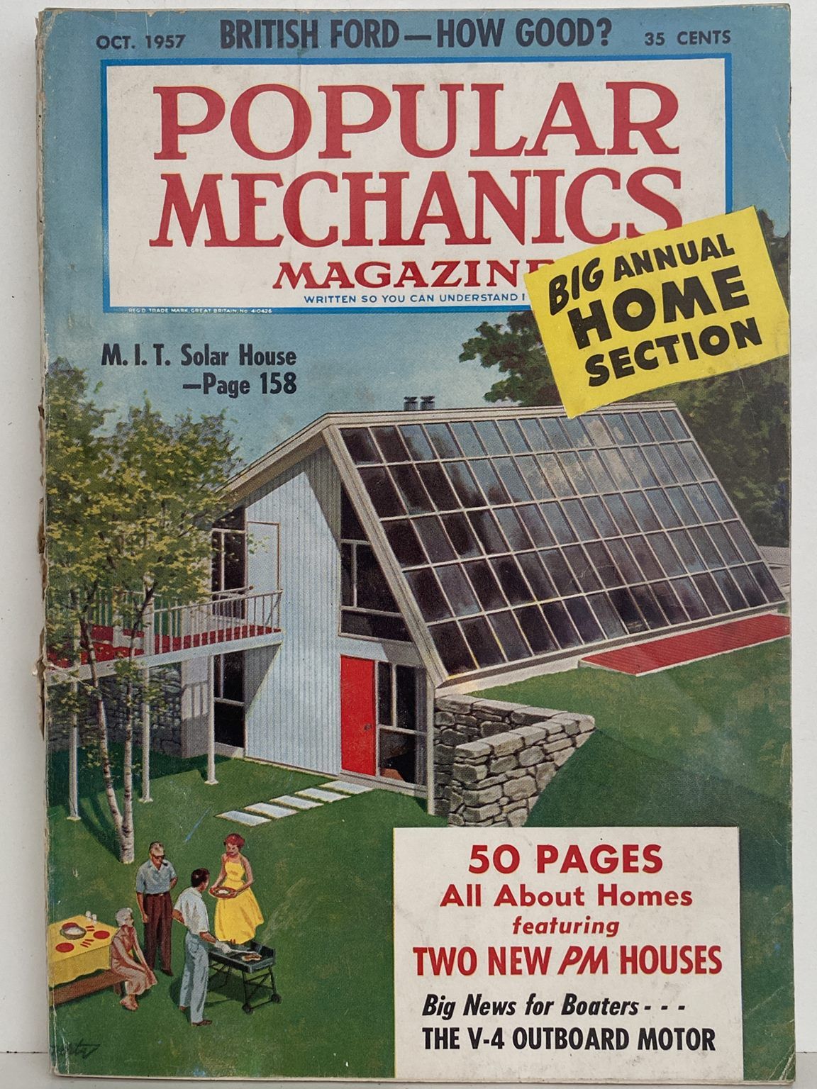 VINTAGE MAGAZINE: Popular Mechanics - Vol. 108, No. 4 - October 1957