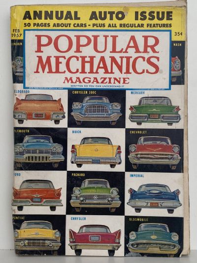 VINTAGE MAGAZINE: Popular Mechanics - Vol. 107, No. 2 - February 1957 