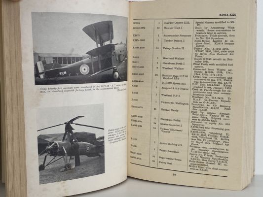 British Military Aircraft Serials 1912 - 1963