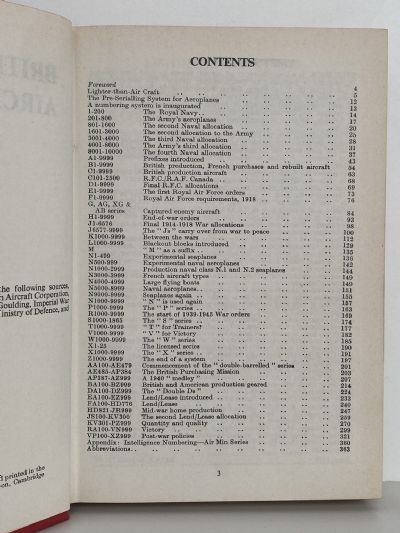 British Military Aircraft Serials 1911 - 1971