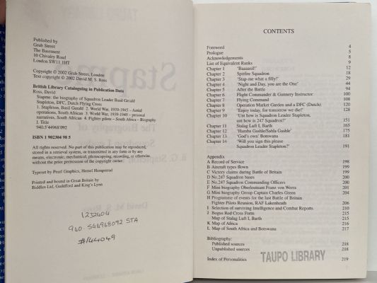 STAPME: The Biography of Squadron Leader Basil Gerald Stapleton DFC