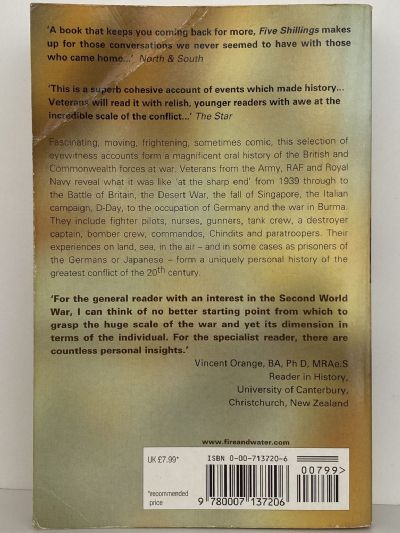FOR FIVE SHILLINGS A DAY: Personal Histories of World War II