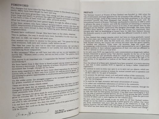 WOMEN and CHANGE: A Study of New Zealand Women