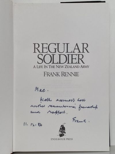 REGULAR SOLDIER: A Life in the New Zealand Army