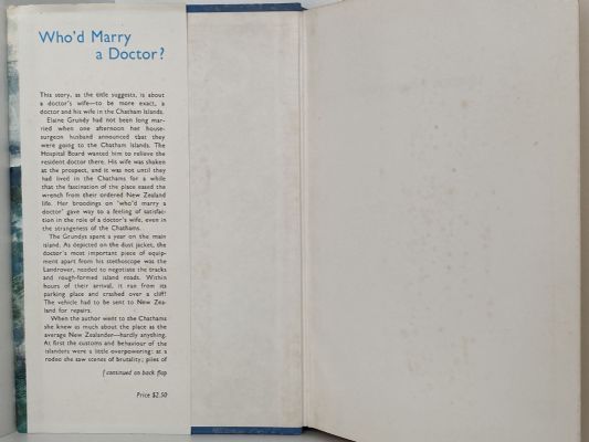 WHO'D MARRY A DOCTOR? A Chatham Islands Casebook