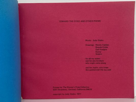 EDWARD THE DYKE and Other Poems