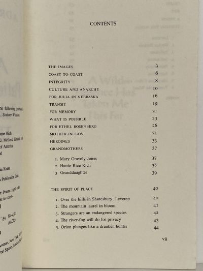 A WILD PATIENCE HAS TAKEN ME THI FAR: Poems 1978 - 1981