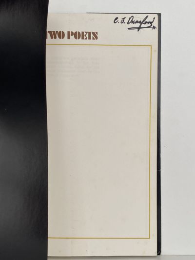 TWO POETS: David Walker & Jeffrey Holman