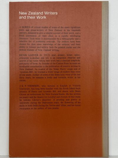 New Zealand Writers and Their Work - Denis Glover