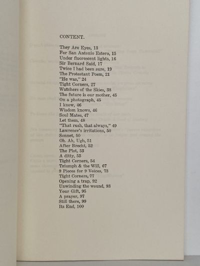 TIGHT CORNERS & WHAT'S AROUND THEM: Prose and Poems