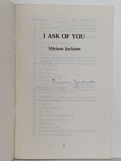I ASK OF YOU