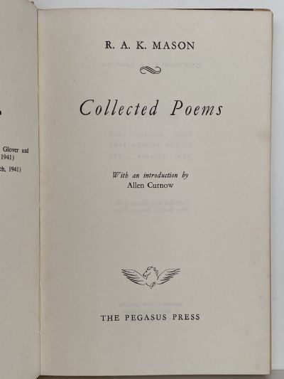 COLLECTED POEMS: R A K Mason