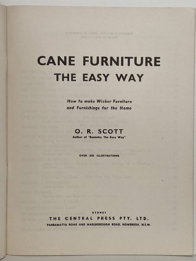 CANE FURNITURE - The easy way