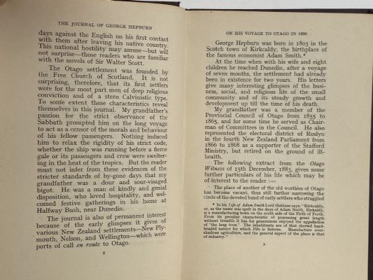 THE DIARY OF GEORGE HEPBURN on his voyage from Scotland to Otago in 1850