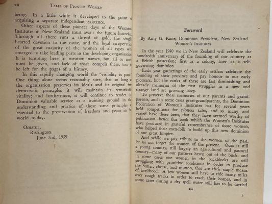 TALES of PIONEER WOMEN: Collected by the Women's Institutes of New Zealand