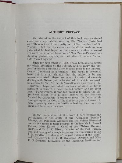 THOMAS CAWTHRON and the Cawthron Institute