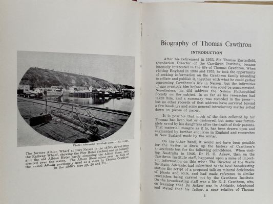 THOMAS CAWTHRON and the Cawthron Institute