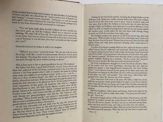 THE FABULOUS LEONARD JEROME Biography of Winston Churchill's Grandfather