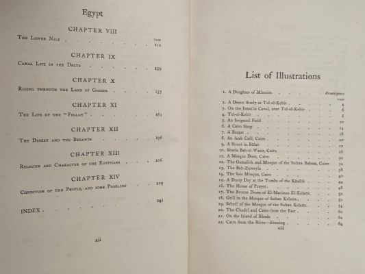 EGYPT: Painted and described