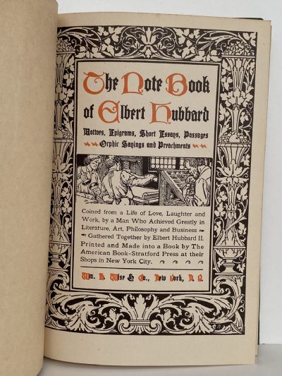 THE NOTE BOOK of Elbert Hubbard