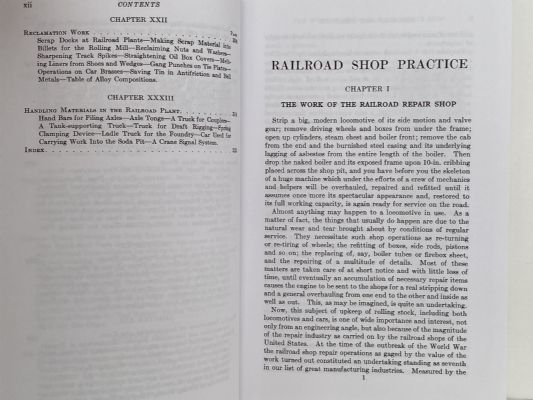 RAILROAD SHOP PRACTICE: Methods and Tools