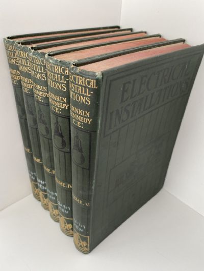 ELECTRICAL INSTALLATIONS by Rankin Kennedy - 5 Volume Set 