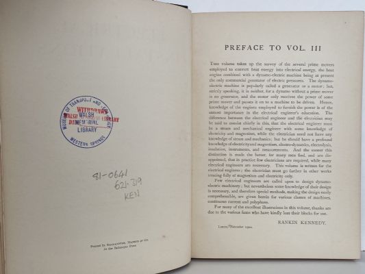 ELECTRICAL INSTALLATIONS by Rankin Kennedy - 5 Volume Set