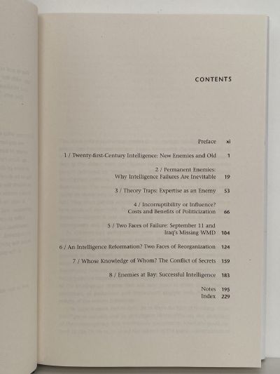 ENEMIES OF INTELLIGENCE: Knowledge and Power in American National Security