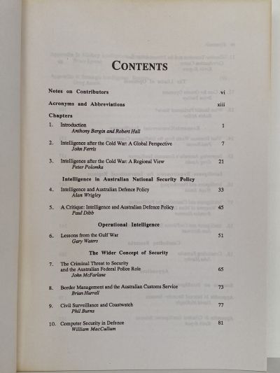 Intelligence and Australian National Security