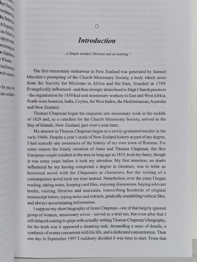 NO FEAR OF RUSTING: A biography of the Rev Thomas Chapman