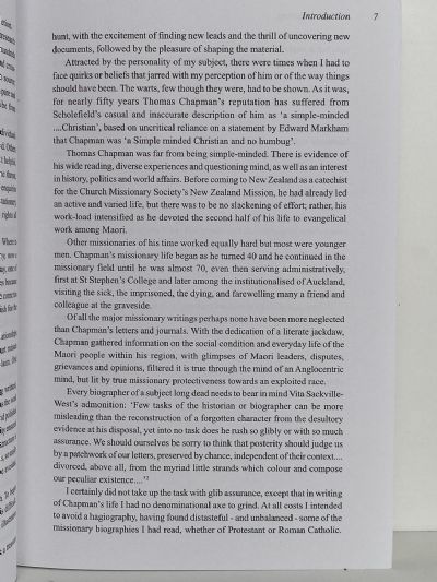 NO FEAR OF RUSTING: A biography of the Rev Thomas Chapman