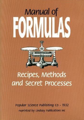 MANUAL of FORMULAS