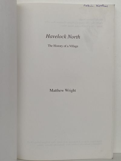 HAVELOCK NORTH: The History of a Village