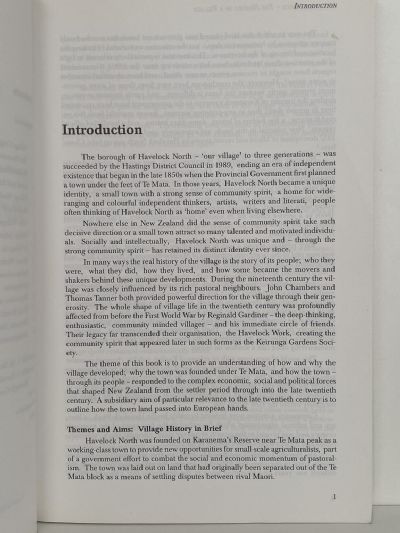 HAVELOCK NORTH: The History of a Village