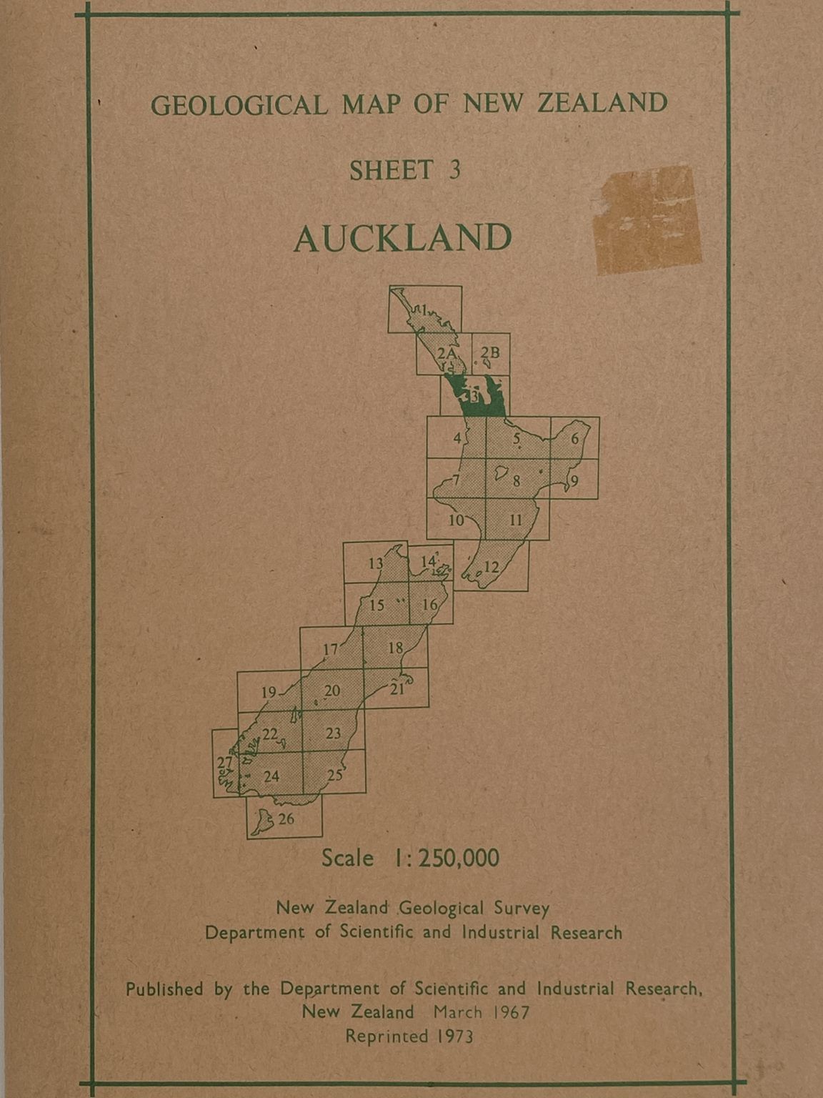 GEOLOGICAL MAP: Sheet 3 - Auckland